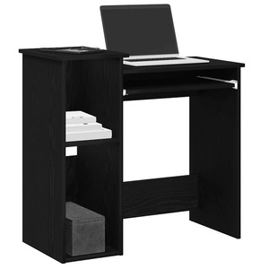 vidaXL, vidaXL Schreibtisch mit Regalen Schwarz 84x40x78 cm Holzwerkstoff