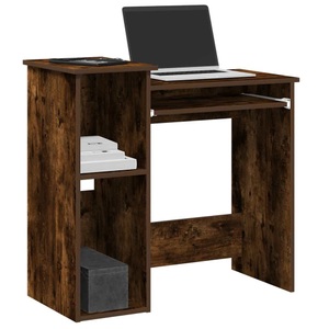 vidaXL, vidaXL Schreibtisch mit Regal Räuchereiche 84x40x78 cm Holzwerkstoff