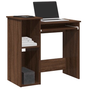 vidaXL, vidaXL Schreibtisch mit Regal Braun Eichen-Optik 84x40x78 cm