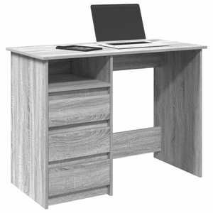 vidaXL, vidaXL Schreibtisch Grau Sonoma 102x50x75 cm Holzwerkstoff