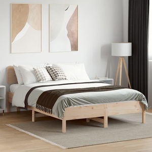 vidaXL, vidaXL Massivholzbett ohne Matratze 140x200 cm Kiefernholz