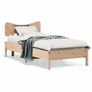 vidaXL, vidaXL Massivholzbett ohne Matratze 75x190 cm Kiefernholz