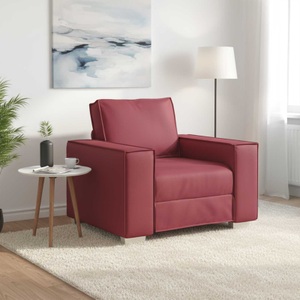 vidaXL, vidaXL Sofa-Sessel Weinrot 100 cm Kunstleder