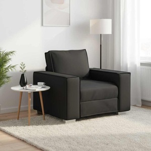 vidaXL, vidaXL Sofa-Sessel Schwarz 100 cm Kunstleder