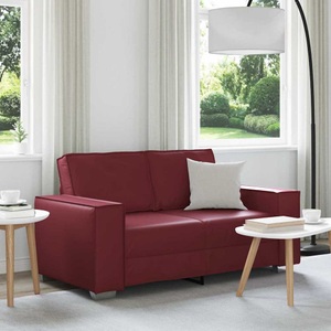 vidaXL, vidaXL Zweisitzer-Sofa Weinrot 160 cm Kunstleder