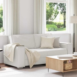 vidaXL, vidaXL Zweisitzer-Sofa Weiß 180 cm Kunstleder