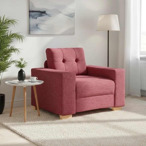 vidaXL, vidaXL Sofa-Sessel Weinrot 100x78x80 cm Stoff