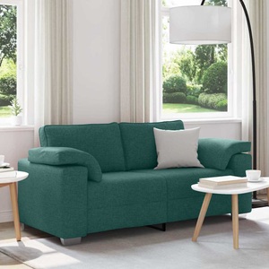 vidaXL, vidaXL Zweisitzer-Sofa Dunkelgrün 180 cm Stoff