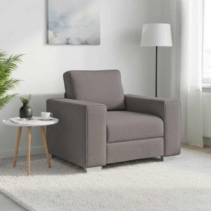 vidaXL, vidaXL Sofa-Sessel Taupe 100 cm Stoff