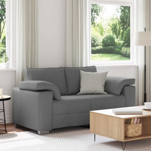 vidaXL, vidaXL Zweisitzer-Sofa Dunkelgrau 160 cm Stoff