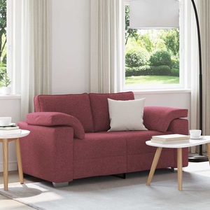 vidaXL, vidaXL Zweisitzer-Sofa Weinrot 160 cm Stoff