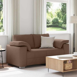vidaXL, vidaXL Zweisitzer-Sofa Braun 160 cm Stoff