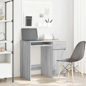 vidaXL, vidaXL Schreibtisch Grau Sonoma 86x49x76 cm Holzwerkstoff