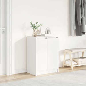 vidaXL, vidaXL Schuhschrank Weiß 57x34x76 cm Holzwerkstoff