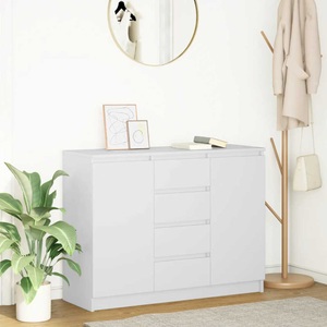 vidaXL, vidaXL Sideboard mit Schubladen Weiß 100,5x35x76 cm Holzwerkstoff