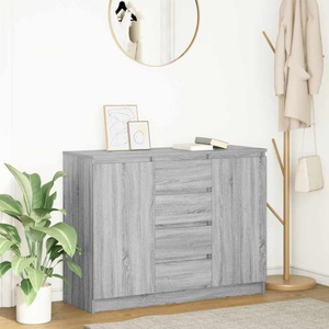 vidaXL, vidaXL Sideboard mit Schubladen Grau Sonoma 100,5x35x76 cm