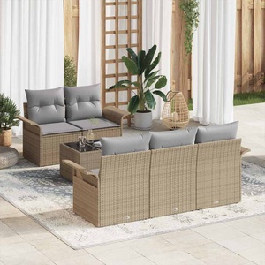 vidaXL, VidaXL - Outdoor-sofa poly-rattan, One Size, Beige