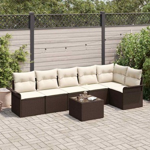 vidaXL, VidaXL - Garten-sofa poly-rattan, One Size, Braun