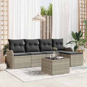 vidaXL, VidaXL - Garten-sofa poly-rattan, One Size, Grau