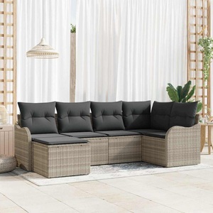 vidaXL, VidaXL - Garten-sofa poly-rattan, One Size, Grau