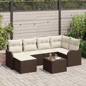 vidaXL, VidaXL - Garten-sofa poly-rattan, One Size, Braun