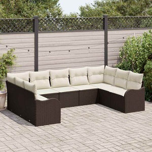 vidaXL, VidaXL - Garten-sofa poly-rattan, One Size, Braun