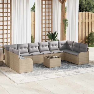 vidaXL, VidaXL - Garten-sofa poly-rattan, One Size, Beige
