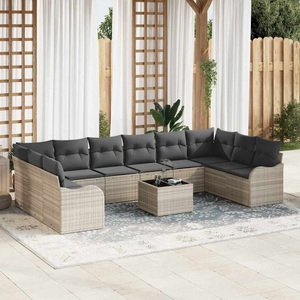 vidaXL, VidaXL - Garten-sofa poly-rattan, One Size, Grau