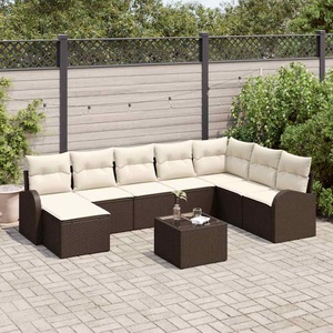 vidaXL, VidaXL - Modulare möbel poly-rattan, One Size, Braun