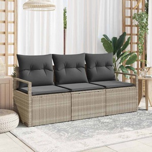 vidaXL, VidaXL - Garten-sofa poly-rattan, One Size, Grau