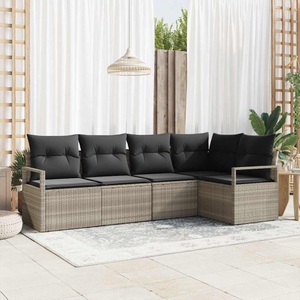 vidaXL, VidaXL - Outdoor-sofa poly-rattan, One Size, Grau