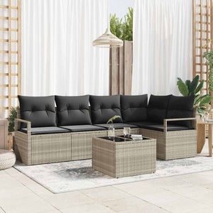 vidaXL, VidaXL - Outdoor-sofa poly-rattan, One Size, Grau