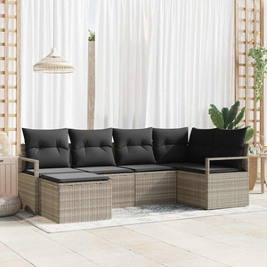 vidaXL, VidaXL - Outdoor-sofa poly-rattan, One Size, Grau