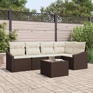 vidaXL, VidaXL - Outdoor-sofa poly-rattan, One Size, Braun