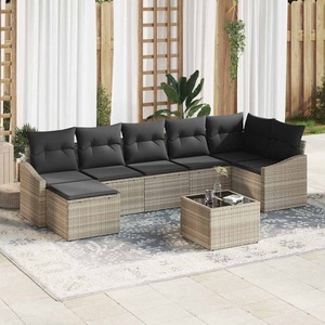 vidaXL, VidaXL - Garten-sofa poly-rattan, One Size, Grau