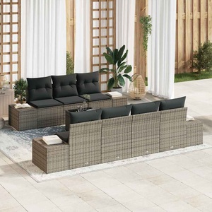 vidaXL, VidaXL - Garten-sofa poly-rattan, One Size, Grau