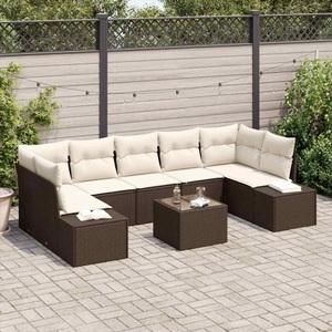 vidaXL, VidaXL - Garten-sofa poly-rattan, One Size, Braun