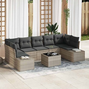 vidaXL, VidaXL - Garten-sofa poly-rattan, One Size, Grau