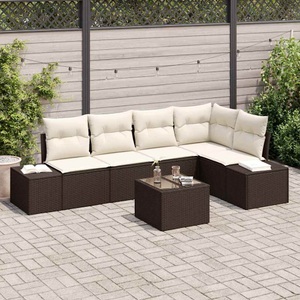 vidaXL, VidaXL - Outdoor-sofa poly-rattan, One Size, Braun