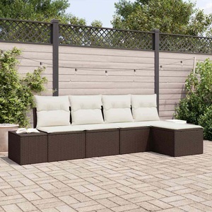 vidaXL, VidaXL - Garten-sofa poly-rattan, One Size, Braun