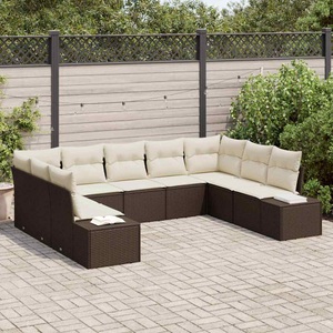 vidaXL, VidaXL - Garten-sofa poly-rattan, One Size, Braun