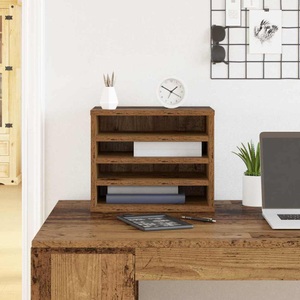 vidaXL, vidaXL Schreibtisch Organizer Altholz 36 x 26 x 29,5 cm Holzwerkstoff