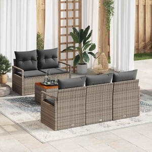 vidaXL, VidaXL - Garten-sofa poly-rattan, One Size, Grau