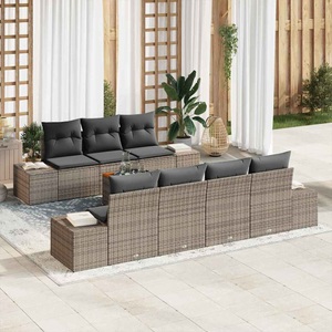 vidaXL, VidaXL - Garten-sofa poly-rattan, One Size, Grau