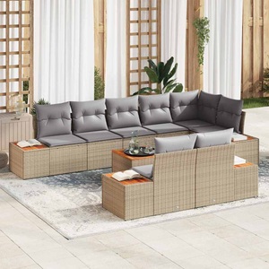vidaXL, VidaXL - Outdoor-sofa poly-rattan, One Size, Beige