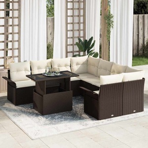vidaXL, VidaXL - Garten-sofa poly-rattan, One Size, Braun