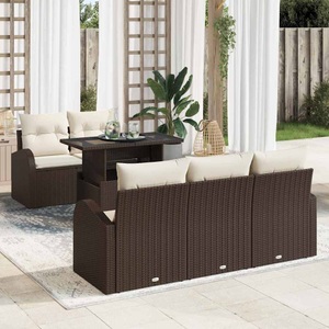 vidaXL, VidaXL - Garten-sofa poly-rattan, One Size, Braun