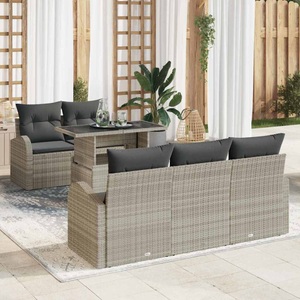 vidaXL, VidaXL - Garten-sofa poly-rattan, One Size, Grau
