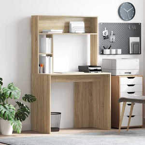 vidaXL, vidaXL Schreibtisch Sonoma-Eiche 91 x 50 x 149 cm Holzwerkstoff