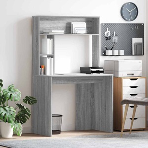 vidaXL, vidaXL Schreibtisch Graues Sonoma 91 x 50 x 149 cm Holzwerkstoff